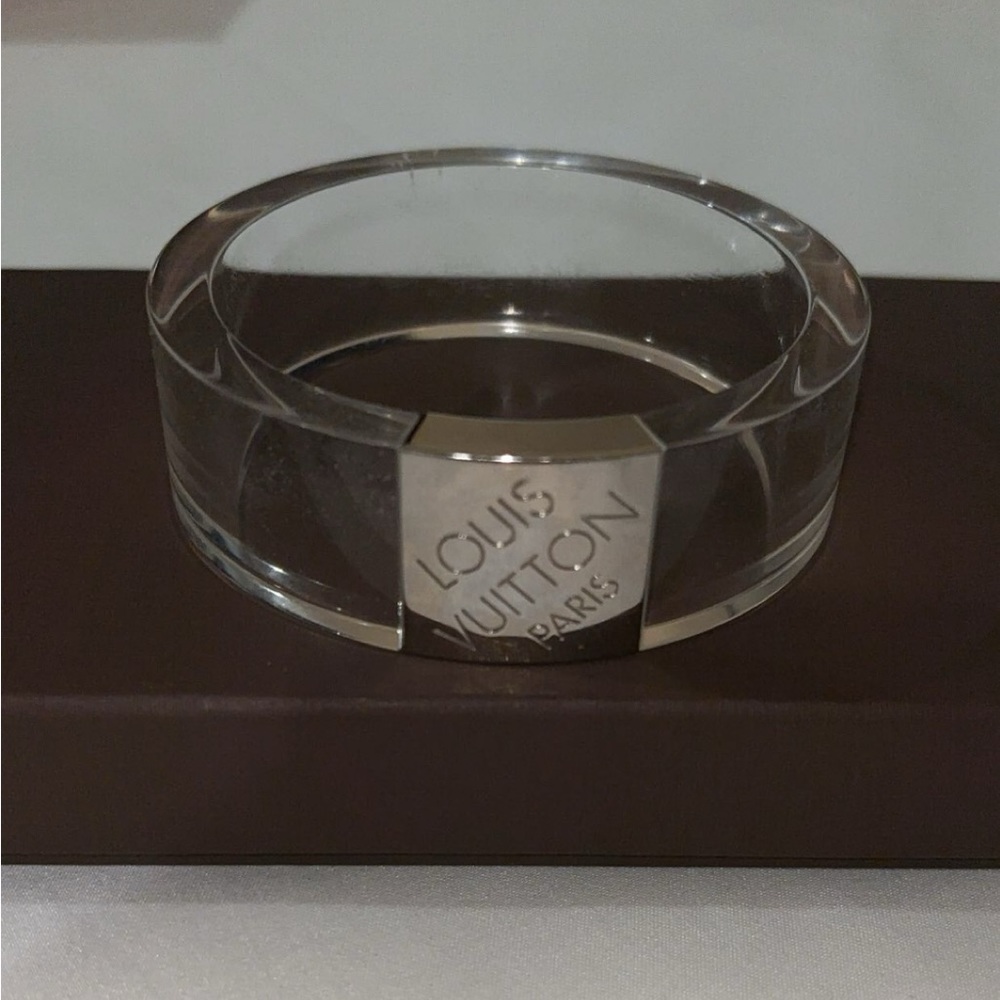 AUTHENTIC Clear Louis Vuitton resin bracelet